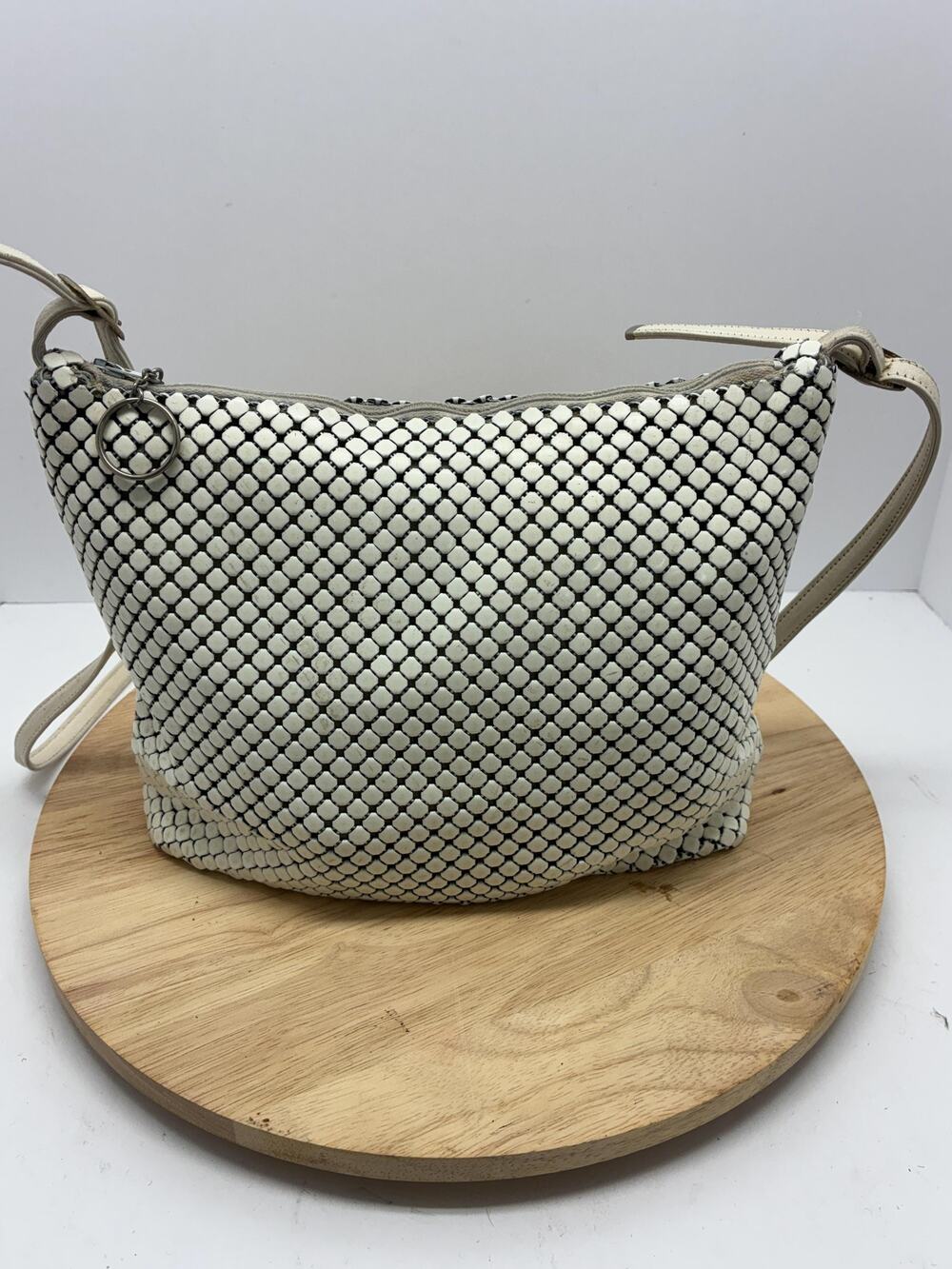 Whiting & Davis White Metal Mesh Handbag | Y2K Shoulder Bag | Vintage Style